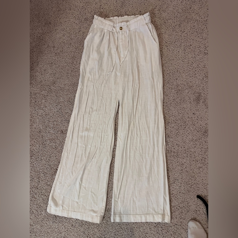 White Linen Pants